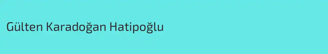 Gülten Karadoğan Hatipoğlu